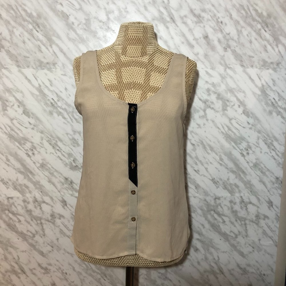 Volcom Sheer Tank Top Tan Small